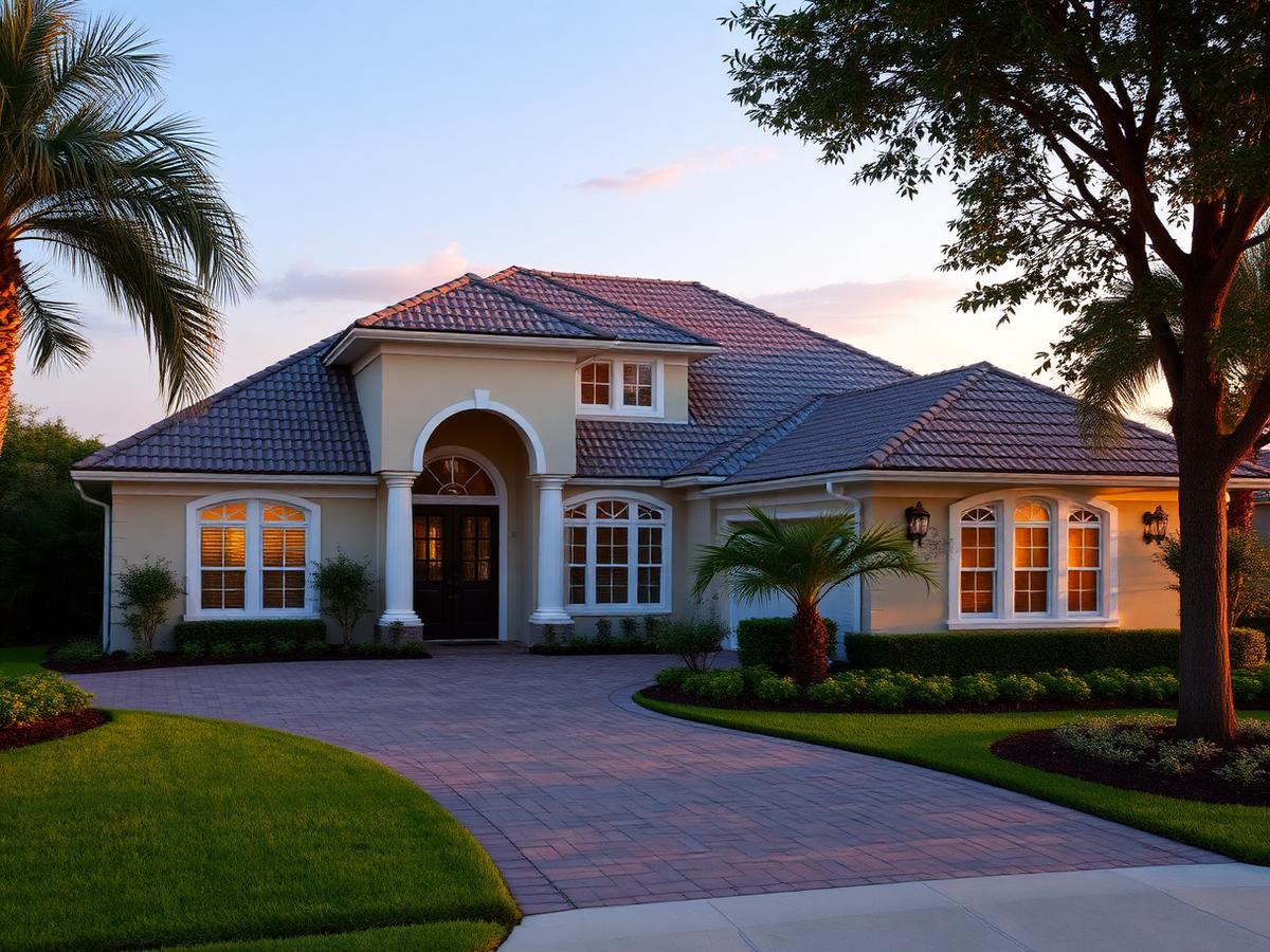 Finished roof on a St. Augustine home