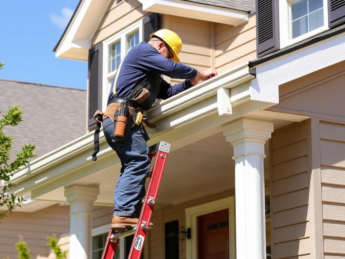 Gutter Systems professional at work