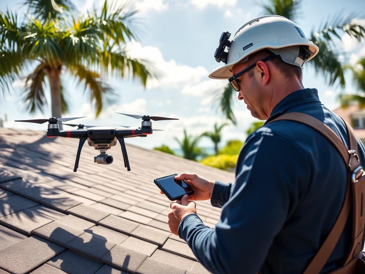 Roof Inspection professional at work